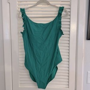 One piece bathing suite - great shape. Aerie size XL long. Green.